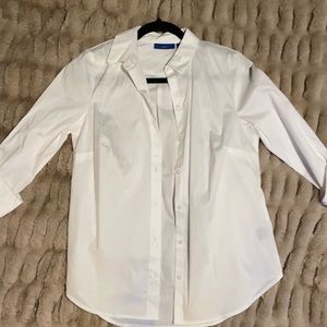 White button down shirt.
